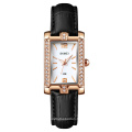Skmei 1690 China manufacturer luxury stainless steel leather fashion quartz watches for women